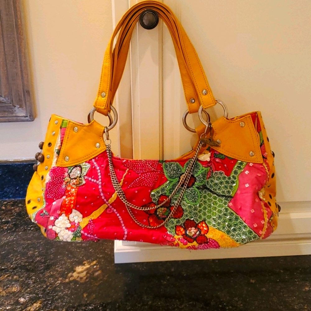 Large Mary Francis beaded purse